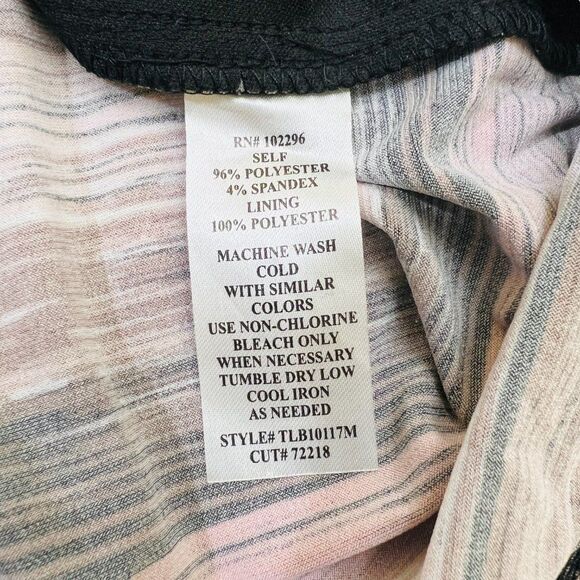 Brandy Asymmetrical Bodycon Striped/Painted Dress Size 10 - Picture 11 of 14